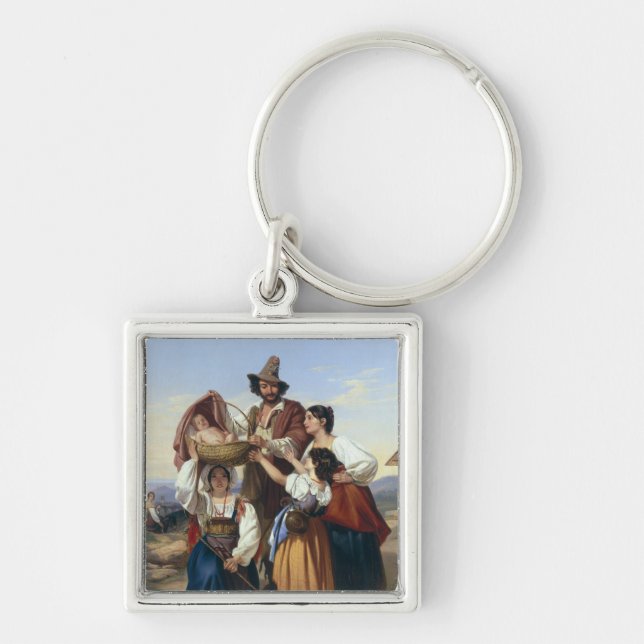 Italian Herdsman, 1835 Key Ring (Front)
