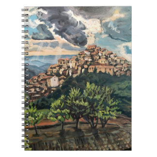 Italian Hilltown Spiral Photo Notebook