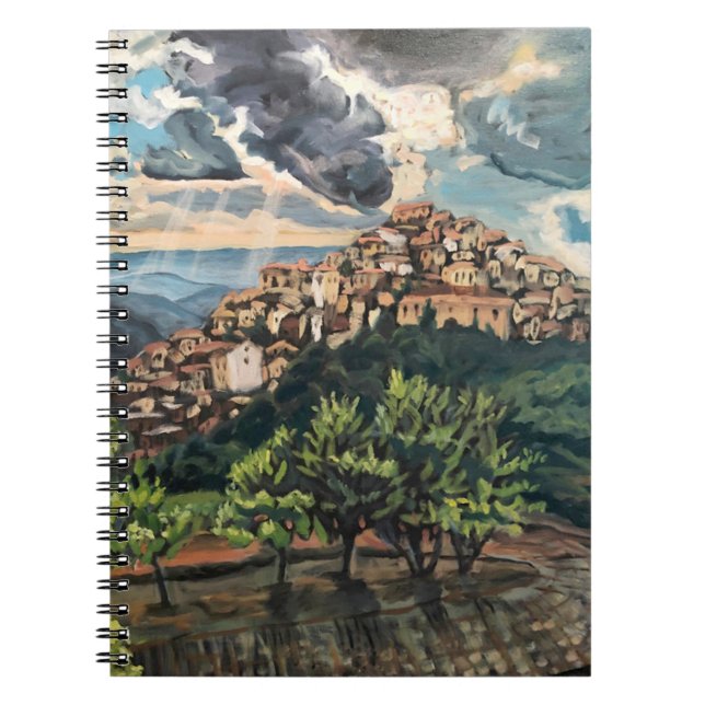 Italian Hilltown Spiral Photo Notebook (Front)