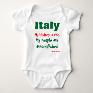 Italian history baby bodysuit