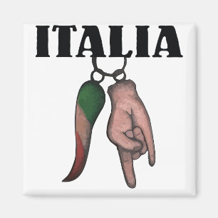 ITALIAN HORN WITH EVIL EYE, CORNO MAGNET