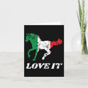 Italian Horse Riding Horseck Rider Equestrian Pony Card