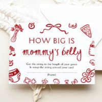 Italian How Big is Mummy's Belly Baby Shower Game