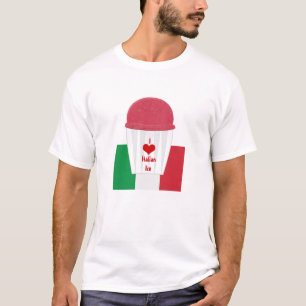 Italian Ice Cup colourful Italian Ice shirt flag