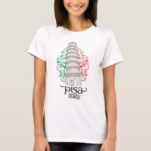 Italian Icon Leaning Tower of Pisa T-Shirt