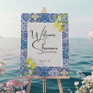 Italian-Inspired Welcome Sign   Elegant Shower