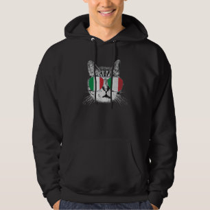 Italian Italy Flag Country Roots Cat  Pride  Famil Hoodie