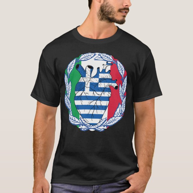 Italian Italy Greek Independence Greek Greece T-Shirt (Front)