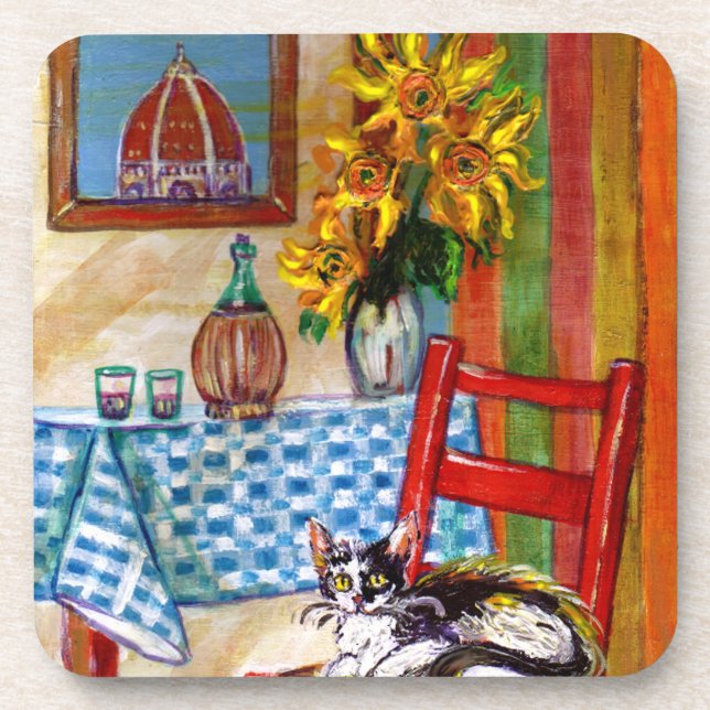 ITALIAN KITCHEN IN FLORENCE COASTER (Front)