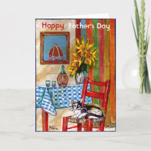 ITALIAN KITCHEN IN FLORENCE / FATHER'S DAY CARD