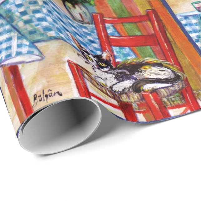 ITALIAN KITCHEN IN FLORENCE I love Tuscany Wrapping Paper (Roll Corner)
