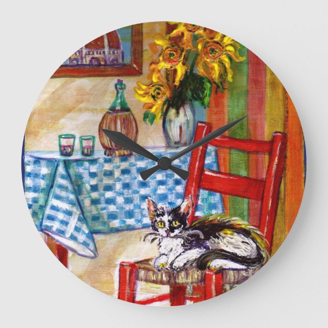 ITALIAN KITCHEN IN FLORENCE LARGE CLOCK (Front)