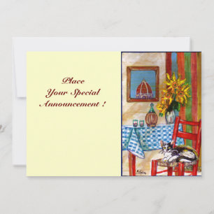 ITALIAN KITCHEN IN FLORENCE, Red Blue Announcement