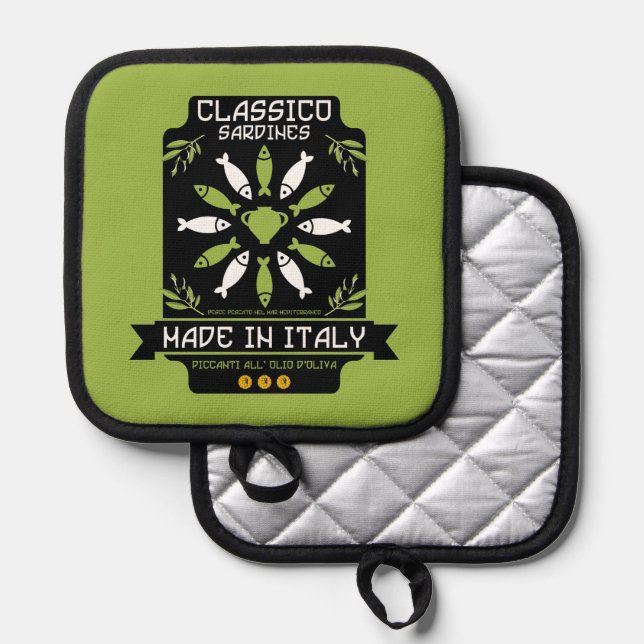 Italian Kitchen Pot Holder (Front/Back)