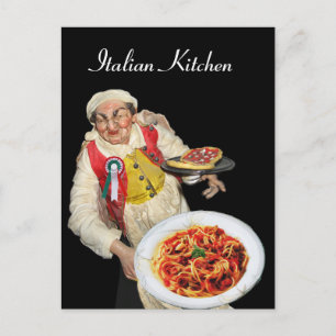ITALIAN KITCHEN Recipe Postcard