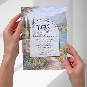 Italian Lake Como That’s Amore Bridal Shower Invitation