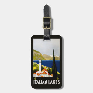 Italian Lakes Vintage Travel Italy Luggage Tag