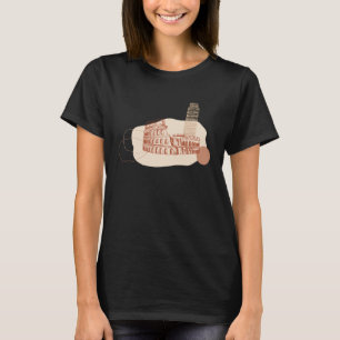 Italian Landmarks Colosseum & Leaning Tower of Pis T-Shirt