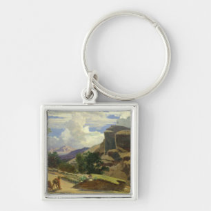 Italian Landscape Key Ring