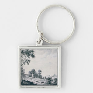 Italian Landscape Key Ring