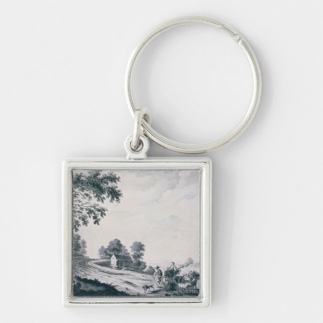 Italian Landscape Key Ring (Front)