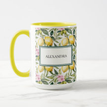 Italian Lemon Blossom Mediterranean Watercolor