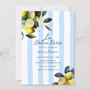 Italian Lemon Bridal Shower   Invitation