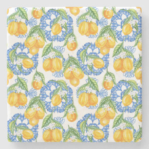 Italian lemon classy stone coaster