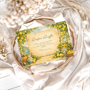 Italian Lemon Garden Diapper Raffle Enclosure Card
