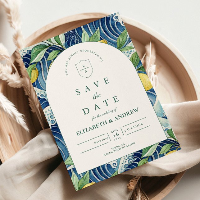 Italian Lemon Garden Wedding Save The Date (Creator Uploaded)