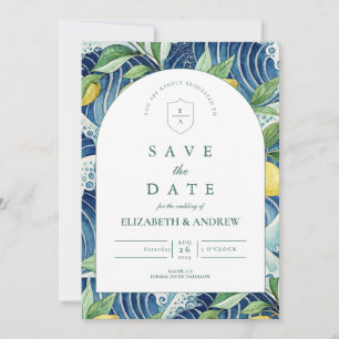 Italian Lemon Garden Wedding Save The Date