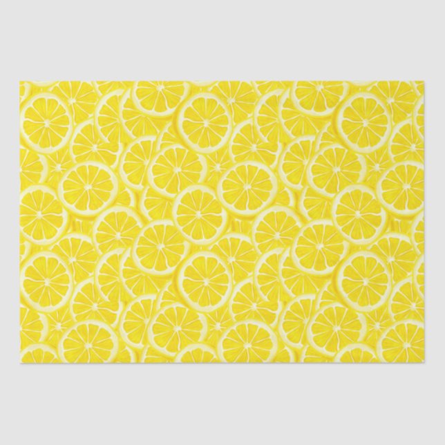 Italian Lemon Slices Decoupage Fruit Tissue Paper (Front)