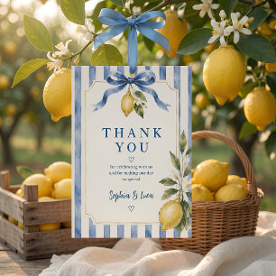 Italian Lemon Wedding  Thank You Card