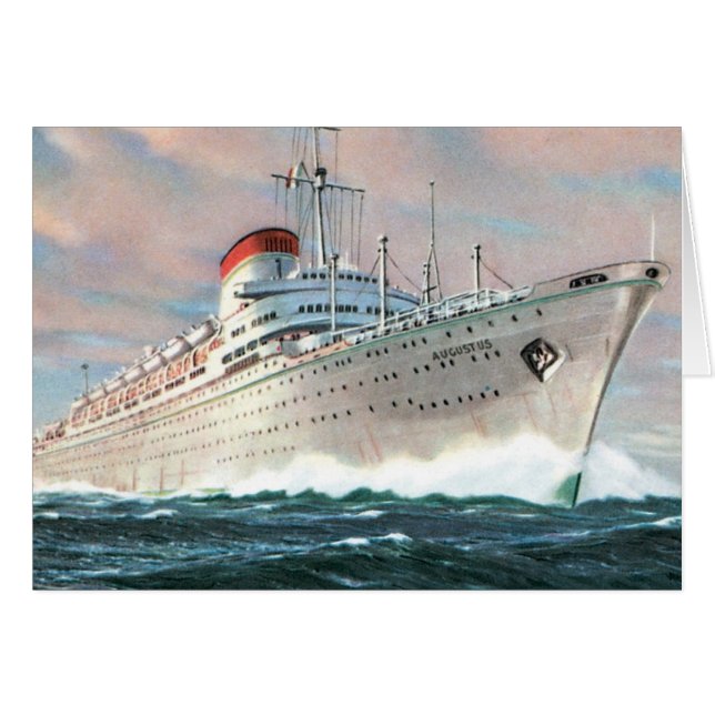 Italian Line's Augustus (Front Horizontal)