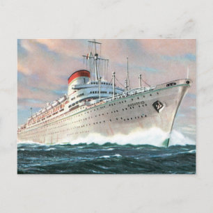 Italian Line's Augustus Postcard