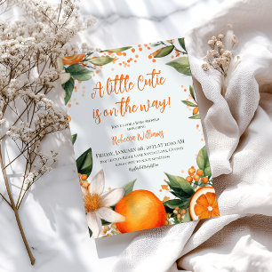 Italian Little Cutie Orange Citrus Baby Shower Invitation