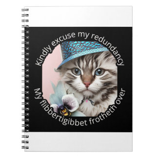 Italian Luxury Cat: Ombre Notebook