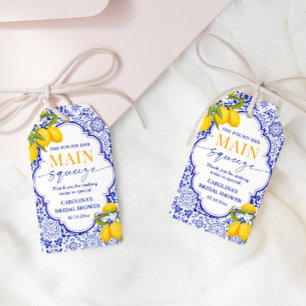 Italian Main Squeeze Bridal Shower  Gift Tags