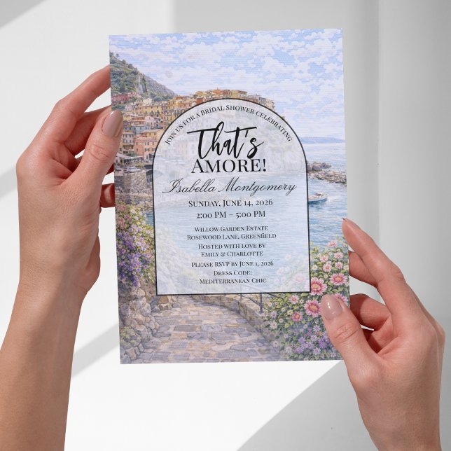 Italian Manarola That’s Amore Bridal Shower Invitation (Italian Manarola That’s Amore Bridal Shower Invitations
)