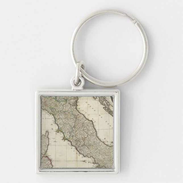 Italian Map Key Ring (Front)