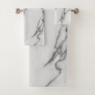 Italian Marble #4 #faux #marble #decor #art Bath Towel Set