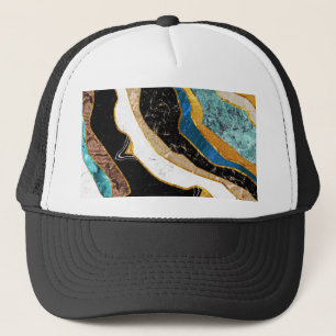 italian marble trucker hat