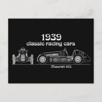 Italian Maserati 4CL Vintage Blueprint