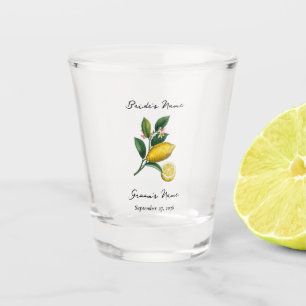 Italian Mediterranean Citrus Lemon Orange Wedding Shot Glass