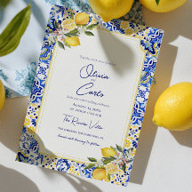 Italian Mediterranean Tile & Lemon Wedding