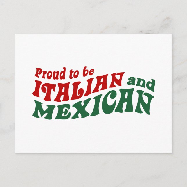 Italian Mexican Postcard (Front)