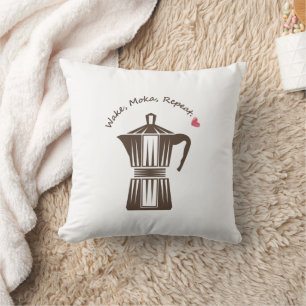 Italian Moka Coffee Pot Cushion