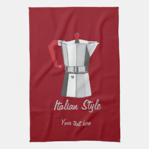 Italian Moka Tea Towel
