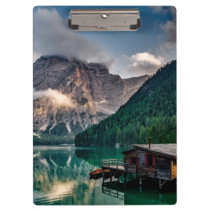Italian Mountains Lake Landscape Photo Clipboard