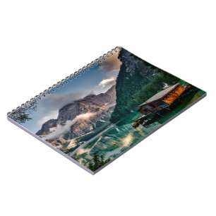Italian Mountains Lake Landscape Photo Notebook